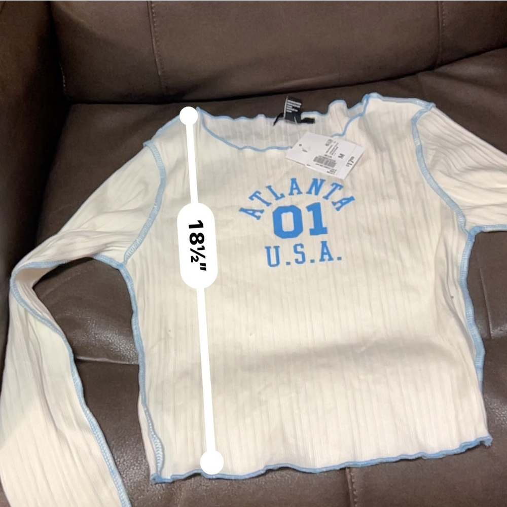 Forever 21 Baby Tee - Women's M - Atlanta 01 Logo - Picture 8 of 8